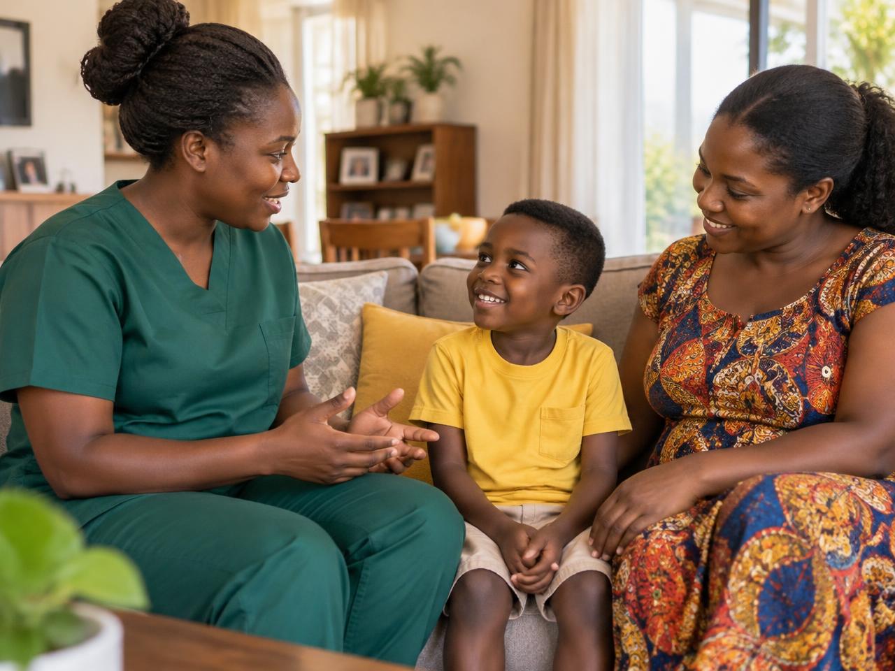 Orientação à família e cuidados ao recém-nascido, na tranquilidade de casa.